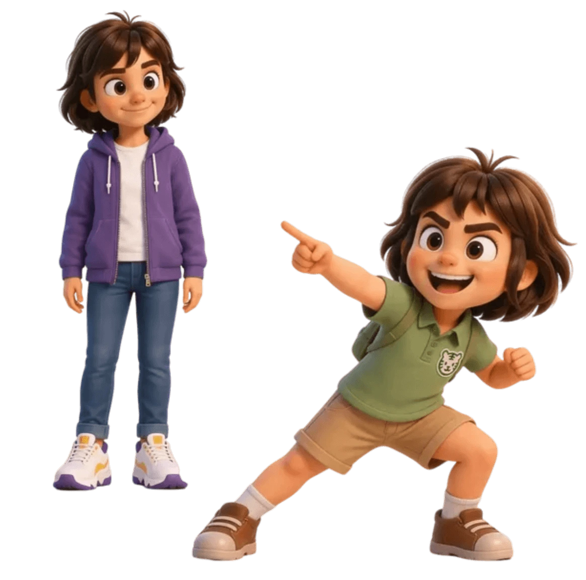 Lucia and Rayna standing together, ready for their next adventure